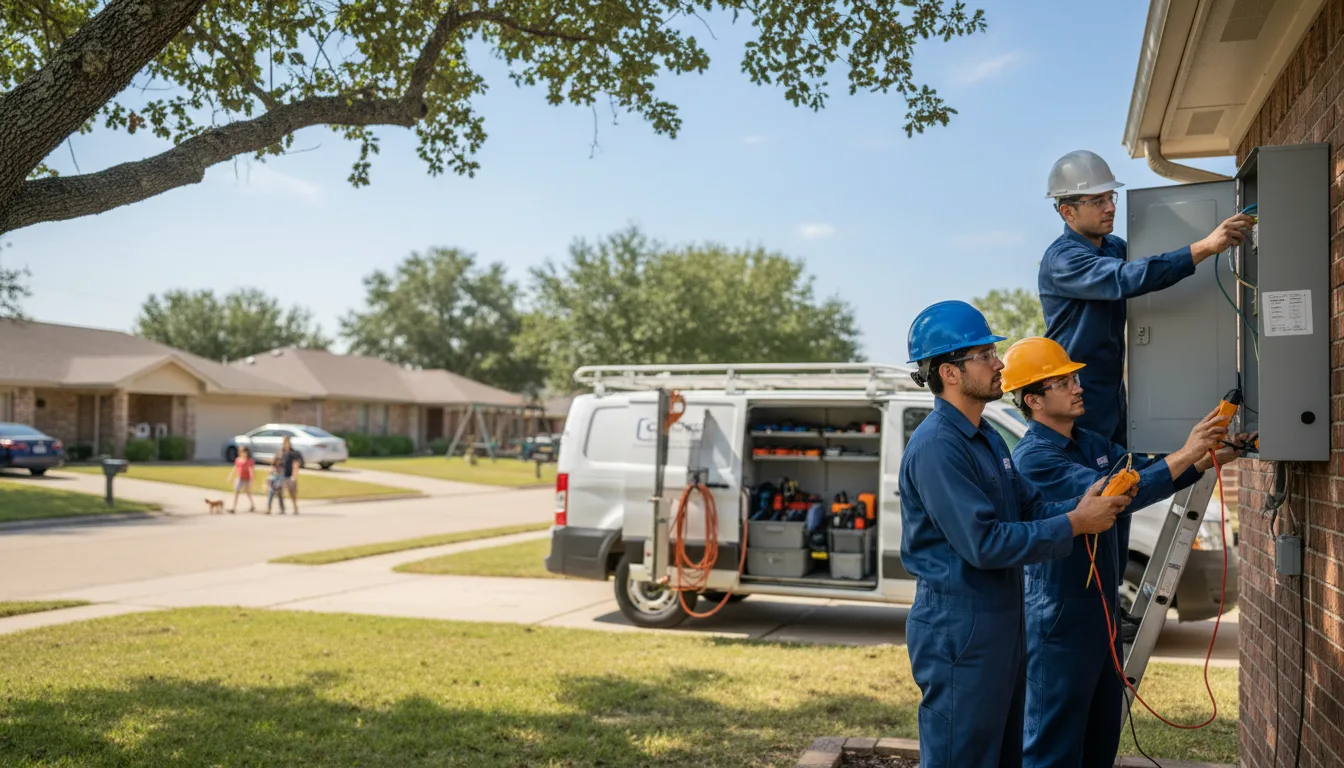 Certified electrician providing emergency electrical services in Portal, ND